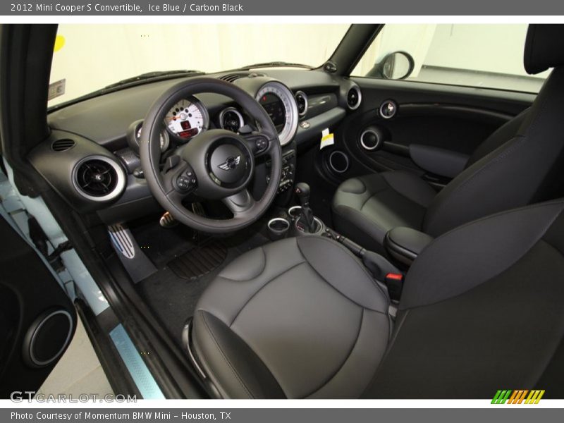  2012 Cooper S Convertible Carbon Black Interior