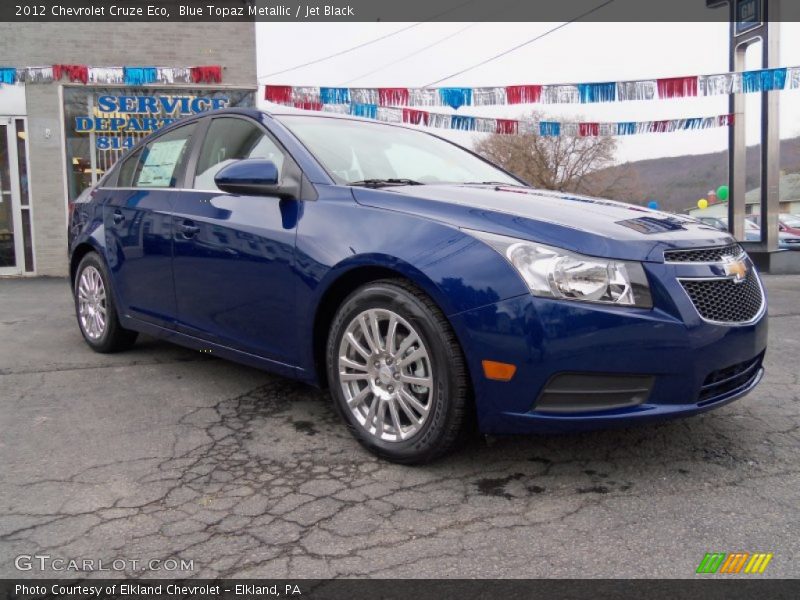 Blue Topaz Metallic / Jet Black 2012 Chevrolet Cruze Eco