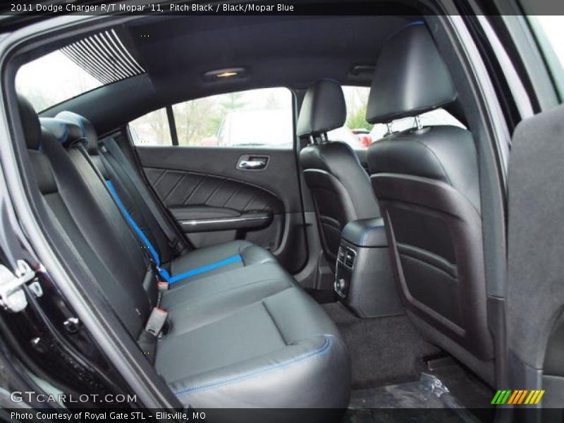 Pitch Black / Black/Mopar Blue 2011 Dodge Charger R/T Mopar '11