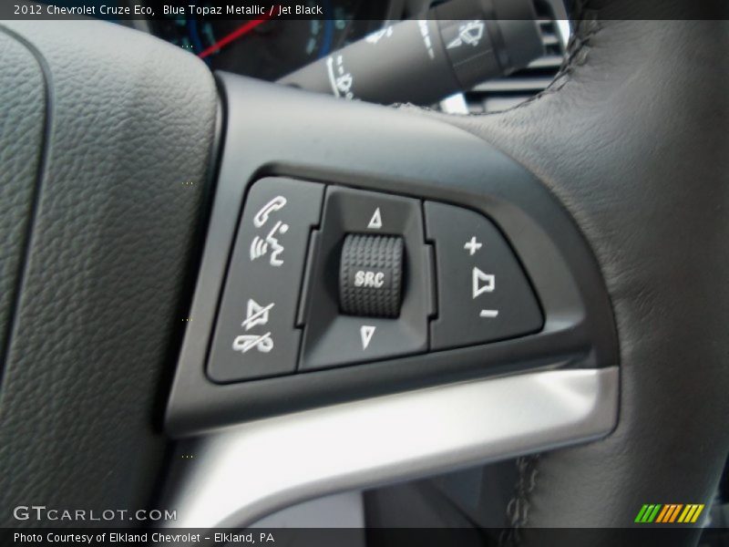 Blue Topaz Metallic / Jet Black 2012 Chevrolet Cruze Eco