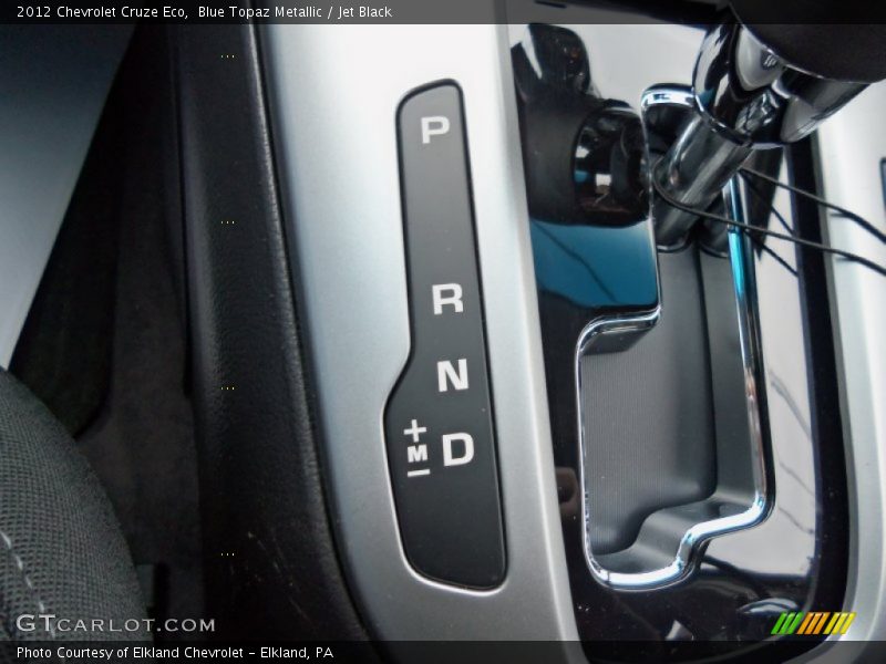 Blue Topaz Metallic / Jet Black 2012 Chevrolet Cruze Eco