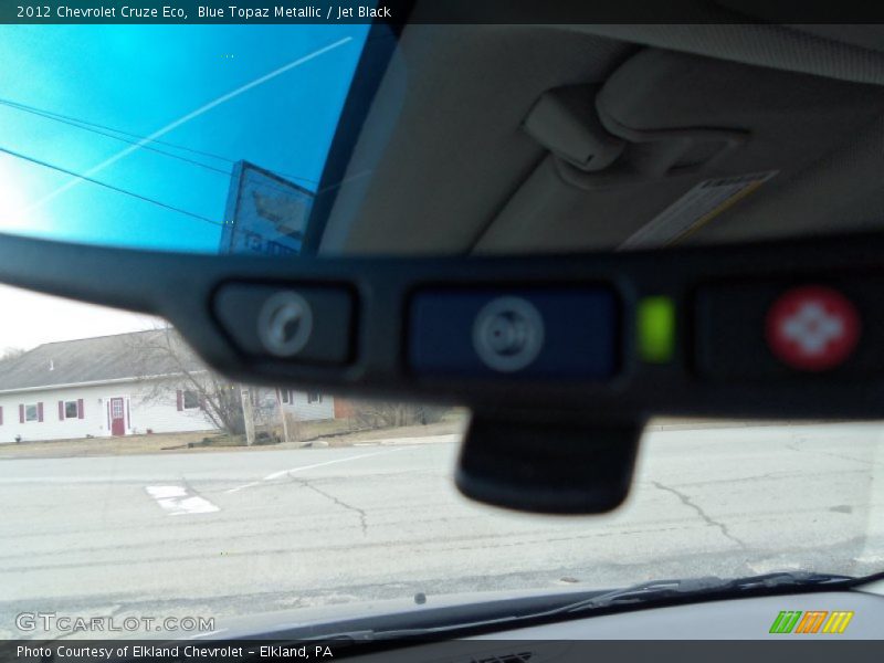 Blue Topaz Metallic / Jet Black 2012 Chevrolet Cruze Eco