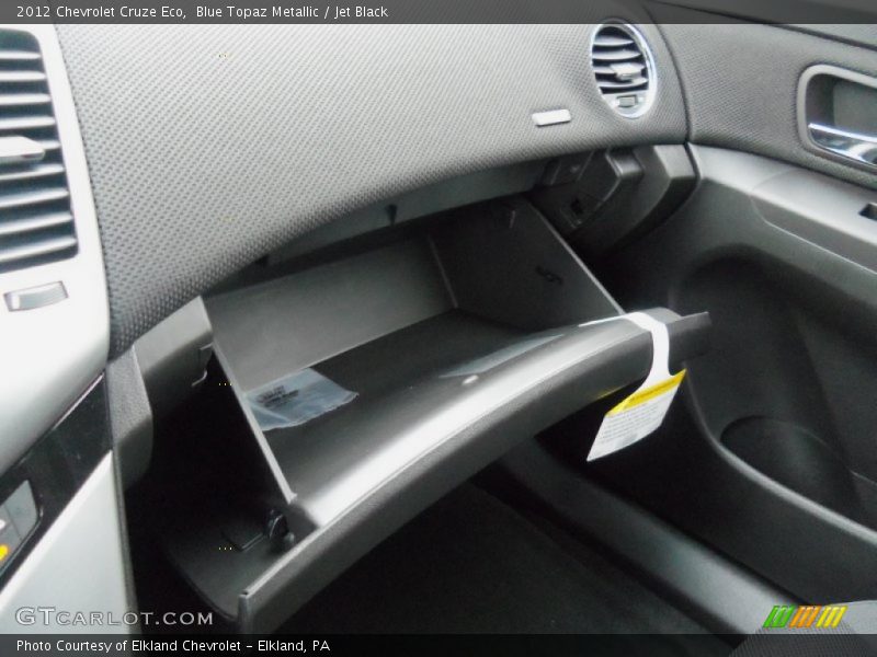 Blue Topaz Metallic / Jet Black 2012 Chevrolet Cruze Eco
