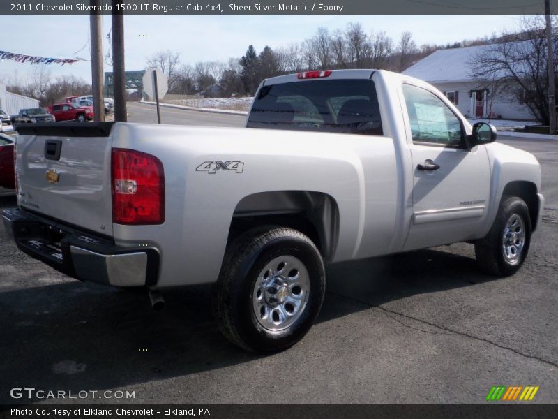 Sheer Silver Metallic / Ebony 2011 Chevrolet Silverado 1500 LT Regular Cab 4x4