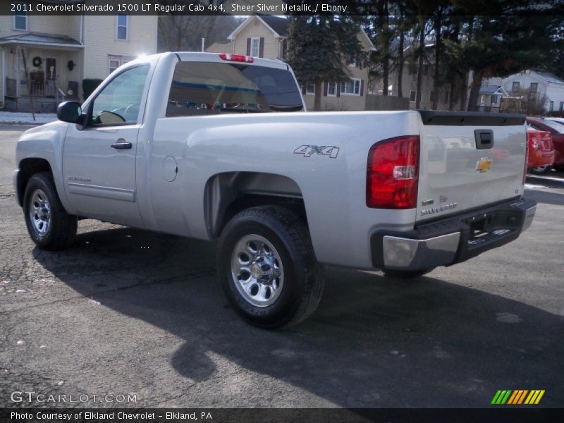 Sheer Silver Metallic / Ebony 2011 Chevrolet Silverado 1500 LT Regular Cab 4x4