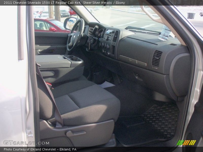 Sheer Silver Metallic / Ebony 2011 Chevrolet Silverado 1500 LT Regular Cab 4x4