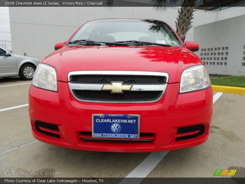 Victory Red / Charcoal 2008 Chevrolet Aveo LS Sedan