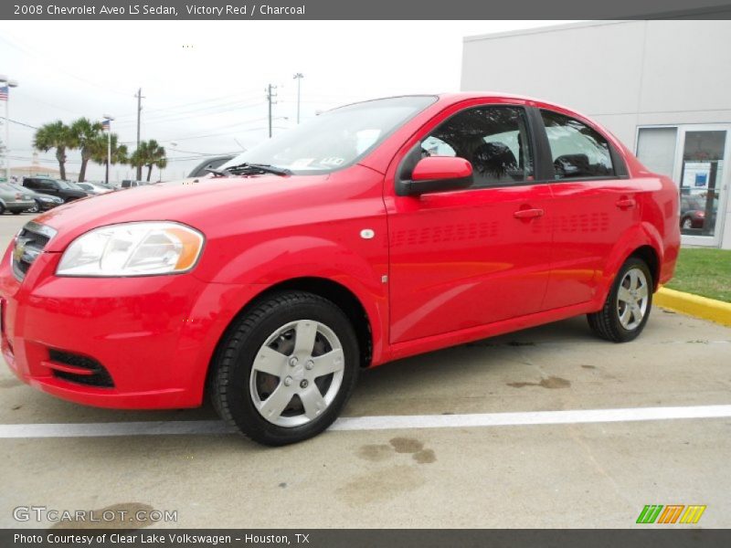 Victory Red / Charcoal 2008 Chevrolet Aveo LS Sedan