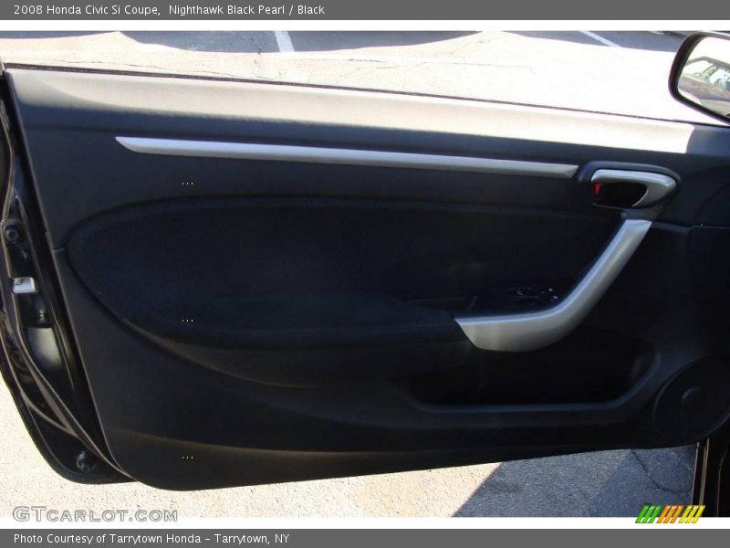 Nighthawk Black Pearl / Black 2008 Honda Civic Si Coupe