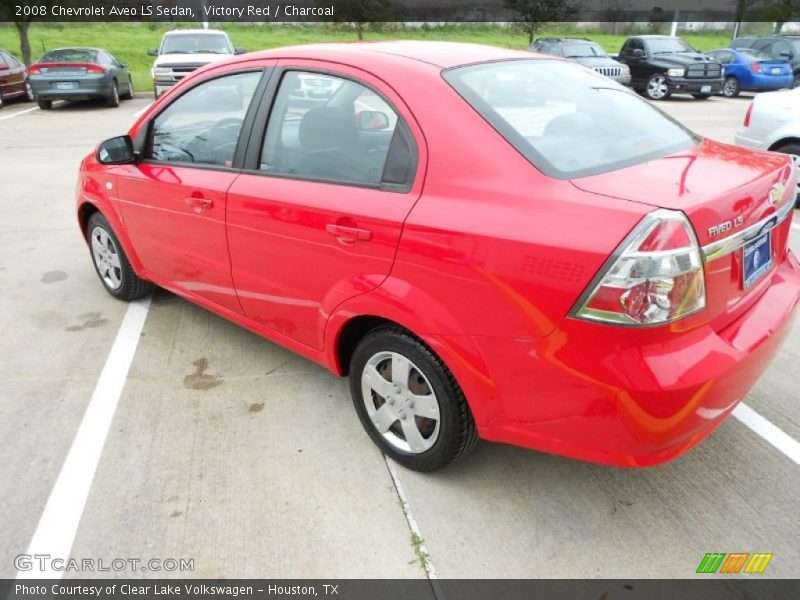 Victory Red / Charcoal 2008 Chevrolet Aveo LS Sedan