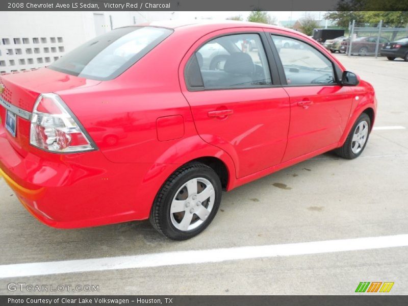Victory Red / Charcoal 2008 Chevrolet Aveo LS Sedan