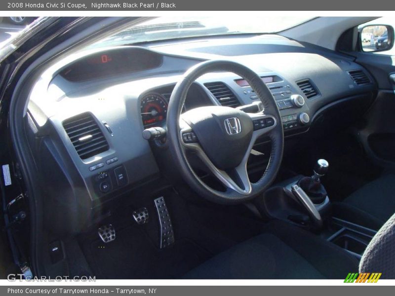 Nighthawk Black Pearl / Black 2008 Honda Civic Si Coupe