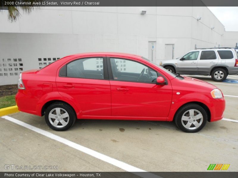 Victory Red / Charcoal 2008 Chevrolet Aveo LS Sedan