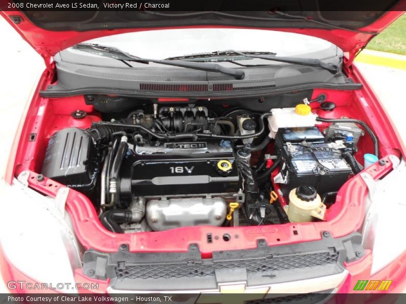 Victory Red / Charcoal 2008 Chevrolet Aveo LS Sedan