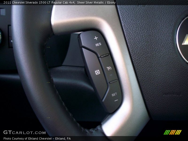 Sheer Silver Metallic / Ebony 2011 Chevrolet Silverado 1500 LT Regular Cab 4x4