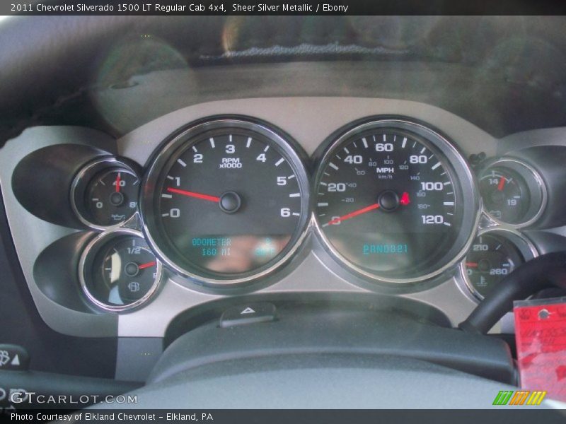 Sheer Silver Metallic / Ebony 2011 Chevrolet Silverado 1500 LT Regular Cab 4x4