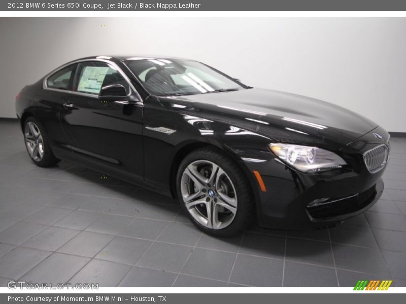 Jet Black / Black Nappa Leather 2012 BMW 6 Series 650i Coupe