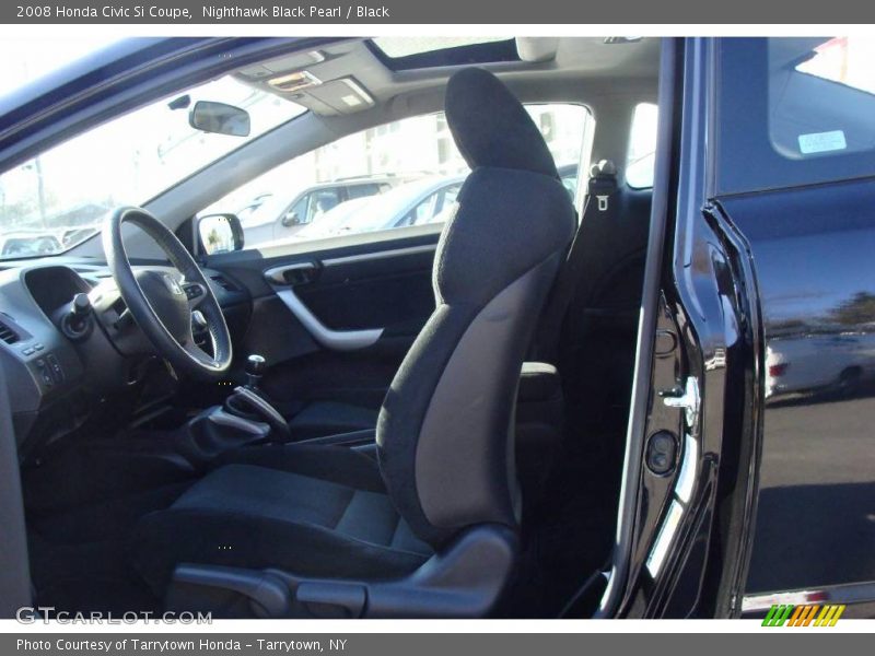 Nighthawk Black Pearl / Black 2008 Honda Civic Si Coupe