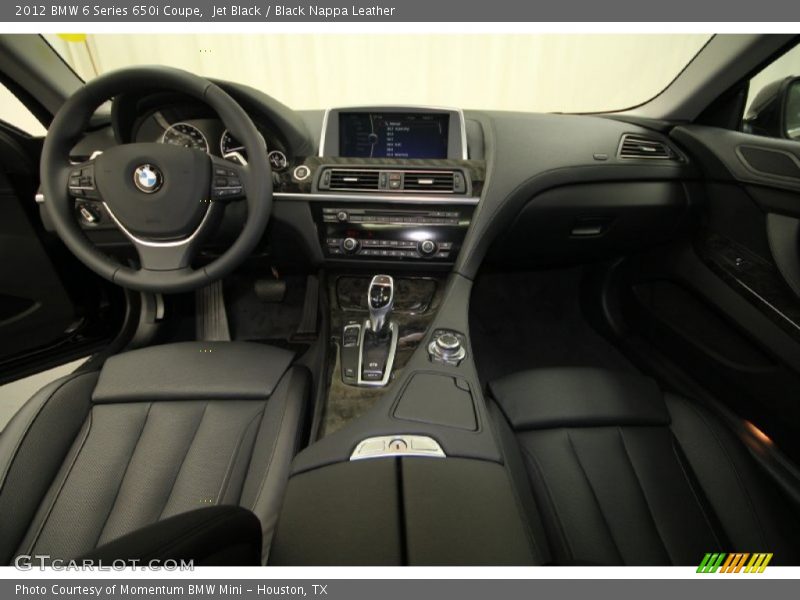 Jet Black / Black Nappa Leather 2012 BMW 6 Series 650i Coupe