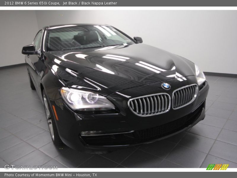 Jet Black / Black Nappa Leather 2012 BMW 6 Series 650i Coupe