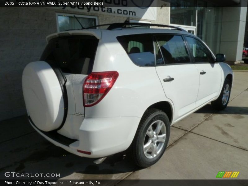 Super White / Sand Beige 2009 Toyota RAV4 V6 4WD