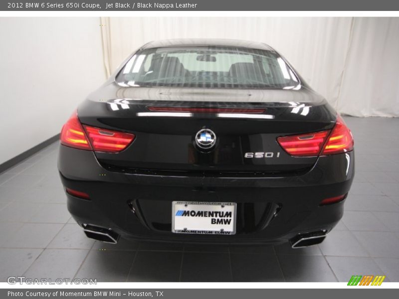 Jet Black / Black Nappa Leather 2012 BMW 6 Series 650i Coupe