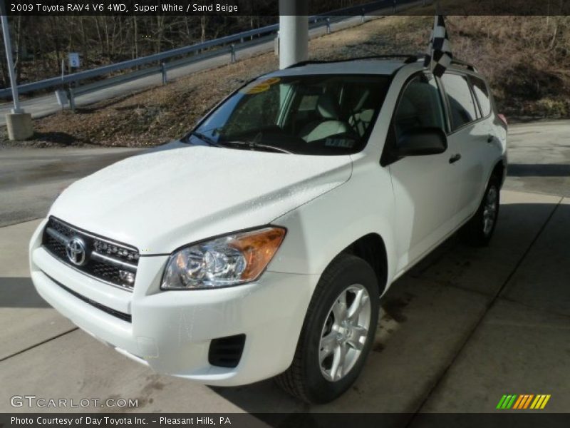 Super White / Sand Beige 2009 Toyota RAV4 V6 4WD