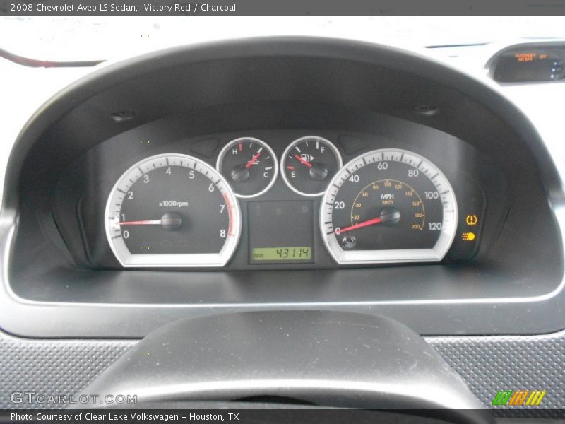 Victory Red / Charcoal 2008 Chevrolet Aveo LS Sedan