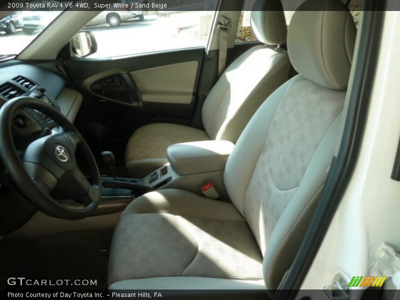Super White / Sand Beige 2009 Toyota RAV4 V6 4WD