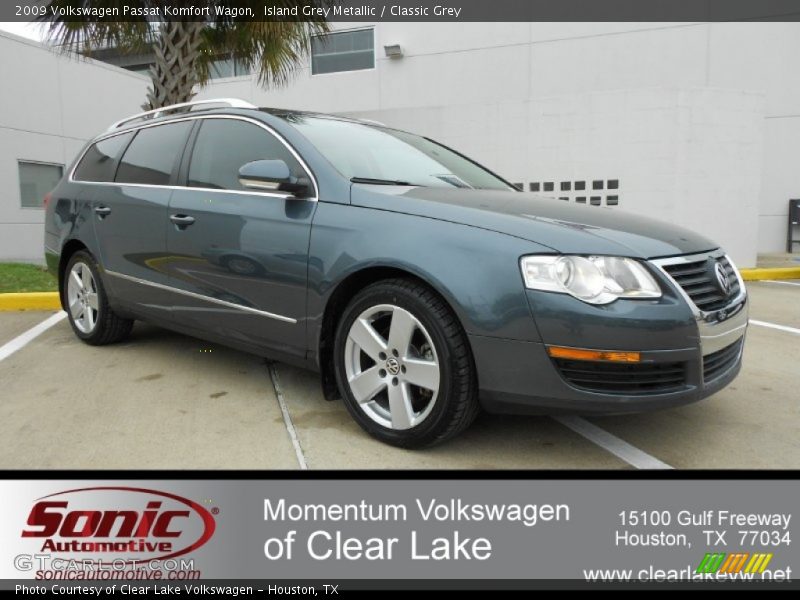 Island Grey Metallic / Classic Grey 2009 Volkswagen Passat Komfort Wagon