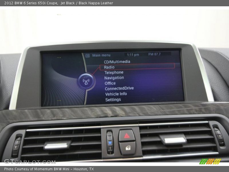 Jet Black / Black Nappa Leather 2012 BMW 6 Series 650i Coupe