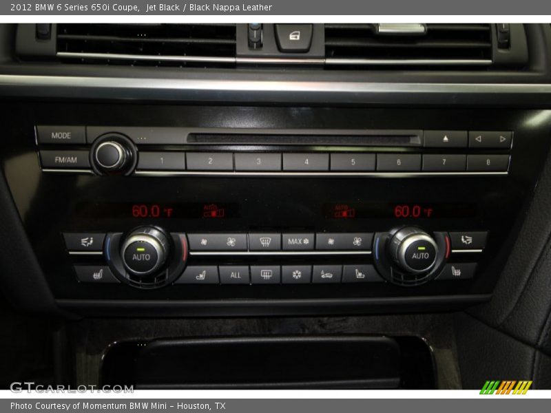 Jet Black / Black Nappa Leather 2012 BMW 6 Series 650i Coupe