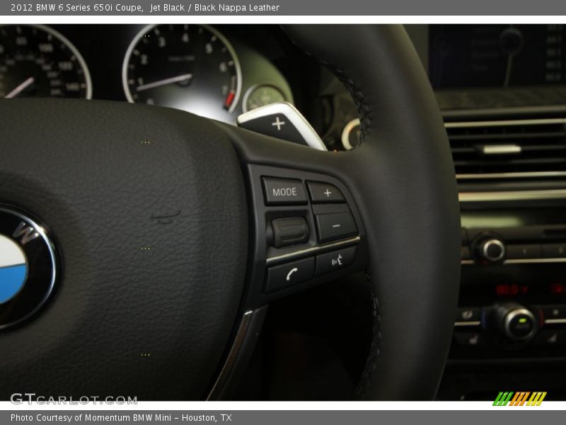 Jet Black / Black Nappa Leather 2012 BMW 6 Series 650i Coupe