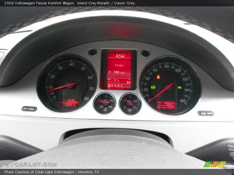  2009 Passat Komfort Wagon Komfort Wagon Gauges