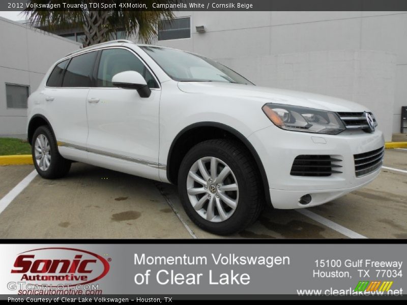 Campanella White / Cornsilk Beige 2012 Volkswagen Touareg TDI Sport 4XMotion