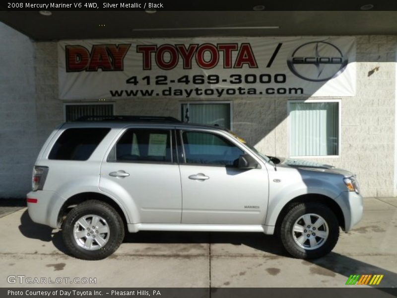 Silver Metallic / Black 2008 Mercury Mariner V6 4WD