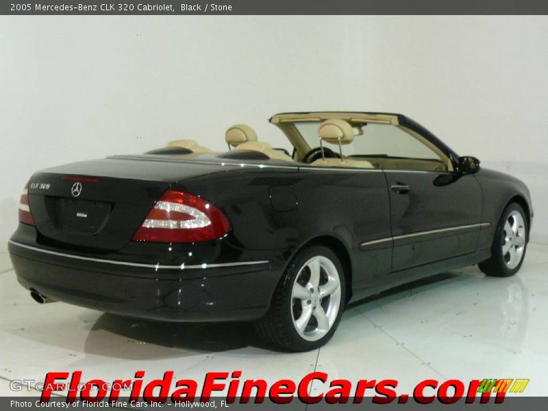 Black / Stone 2005 Mercedes-Benz CLK 320 Cabriolet