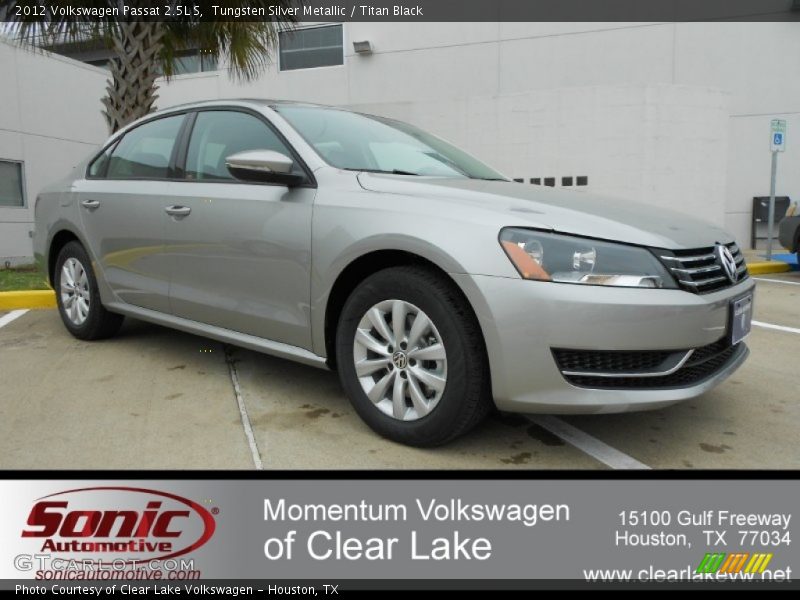 Tungsten Silver Metallic / Titan Black 2012 Volkswagen Passat 2.5L S