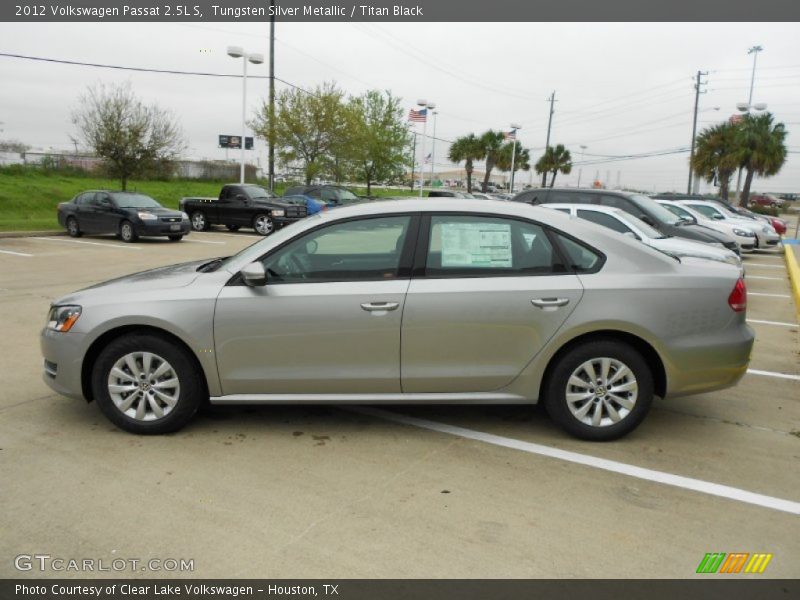 Tungsten Silver Metallic / Titan Black 2012 Volkswagen Passat 2.5L S