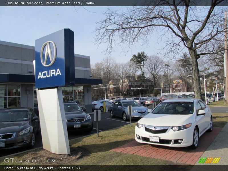 Premium White Pearl / Ebony 2009 Acura TSX Sedan
