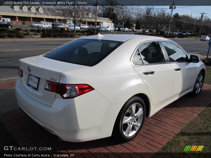 Premium White Pearl / Ebony 2009 Acura TSX Sedan