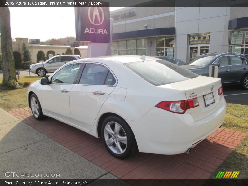 Premium White Pearl / Ebony 2009 Acura TSX Sedan