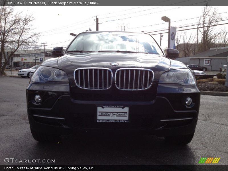 Black Sapphire Metallic / Black 2009 BMW X5 xDrive48i