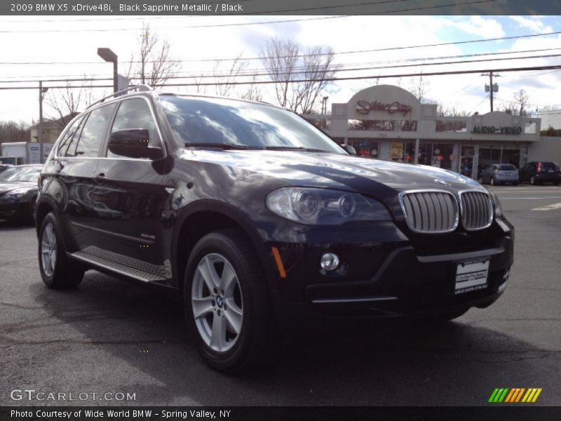 Black Sapphire Metallic / Black 2009 BMW X5 xDrive48i