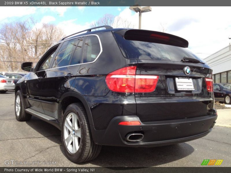 Black Sapphire Metallic / Black 2009 BMW X5 xDrive48i