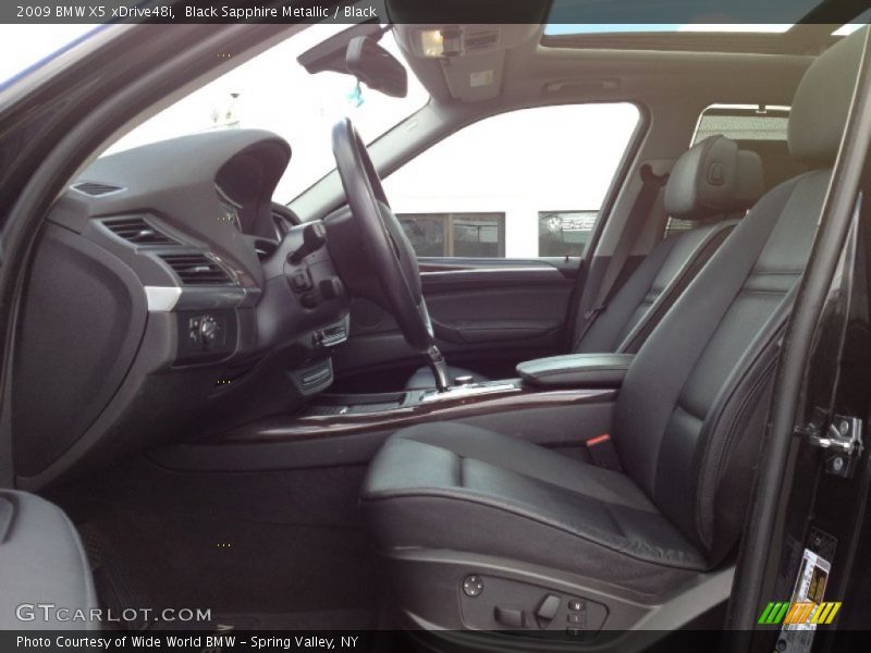 Black Sapphire Metallic / Black 2009 BMW X5 xDrive48i
