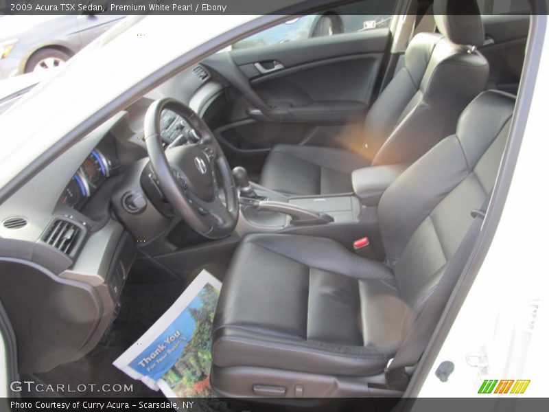 Premium White Pearl / Ebony 2009 Acura TSX Sedan