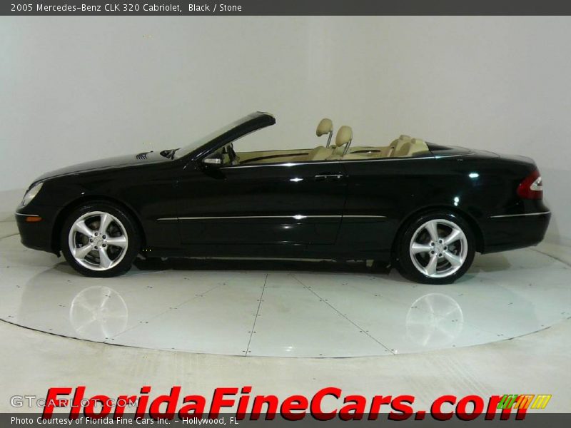 Black / Stone 2005 Mercedes-Benz CLK 320 Cabriolet