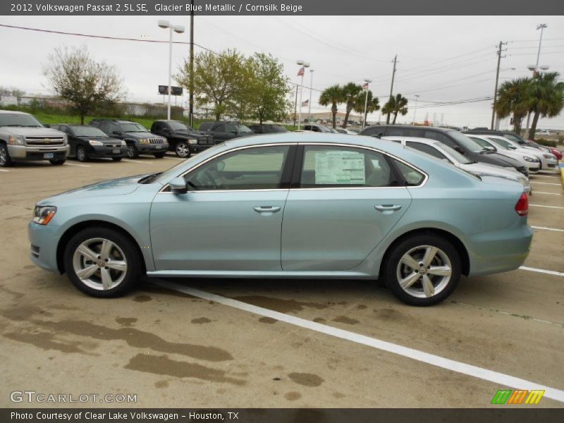 Glacier Blue Metallic / Cornsilk Beige 2012 Volkswagen Passat 2.5L SE