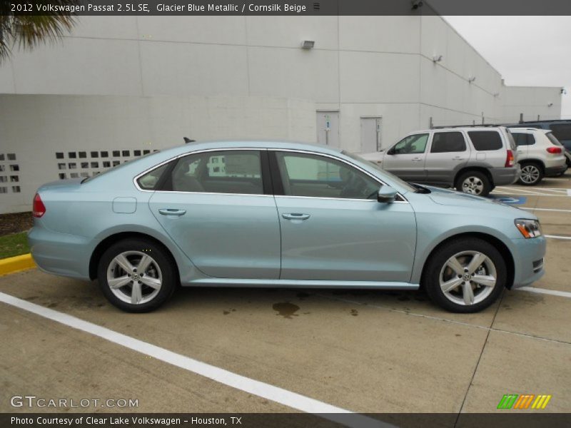 Glacier Blue Metallic / Cornsilk Beige 2012 Volkswagen Passat 2.5L SE